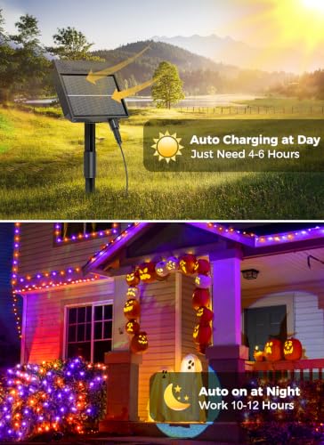 Halloween Solar Lights Outdoor (160 Foot)