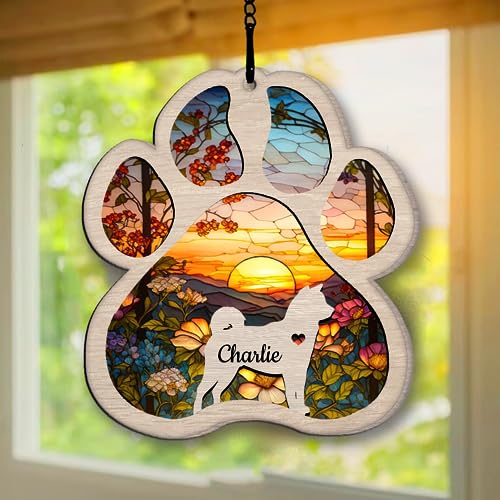Personalized Akita Suncatcher Dog Memorial Gifts
