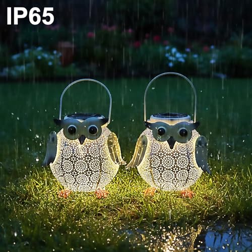2 Pack Hanging Solar Lanterns