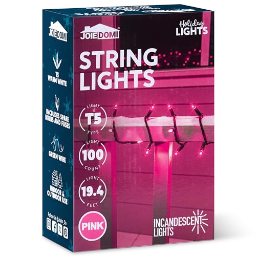 Pink Christmas String Lights (100 Count)