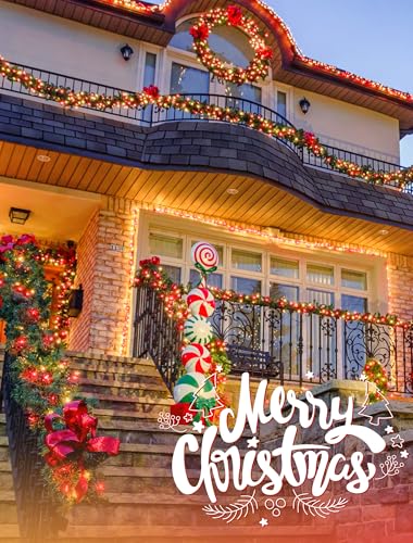 Red and Warm White Christmas Lights (13 Foot)