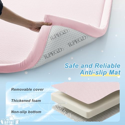 Baby Play Mat for Floor Nursery Rug Muscle Area Playroom Rug Elastic Foam 79x110" Playpenmat Elastic Foam 1.3" Thick Crawling Mat for Babies