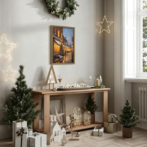 Vintage Christmas Wall Art 16x24 Inch