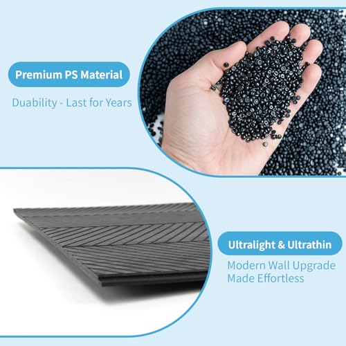 Herringbone Slim Slat Wall Panels (4 Count)