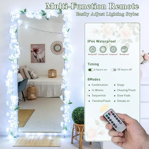 48 LED White Flower Lights (50 Count)