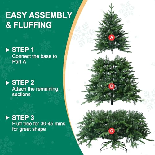 7FT Unlit Artificial Christmas Tree