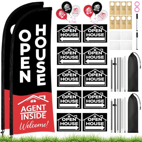 88 Pcs Open House Signs for Real Estate (88 Count)