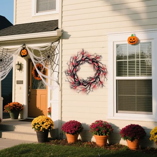 Halloween Black Branch Wreath