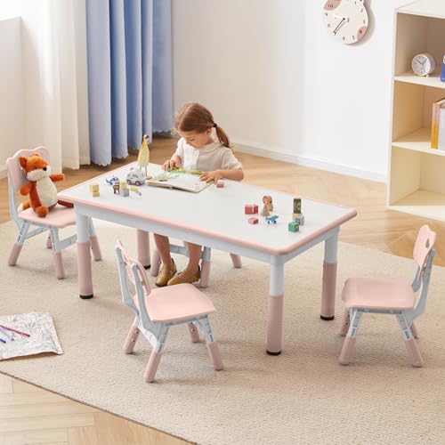 Kids Study Table and Chairs Set