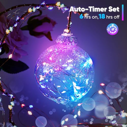 4 Pack 32.8 Ft. Battery Operated Outdoor String Lights with Remote & Timer (4 Count)