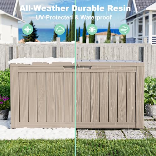 90 Gallon Deck Boxes Outdoor Waterproof