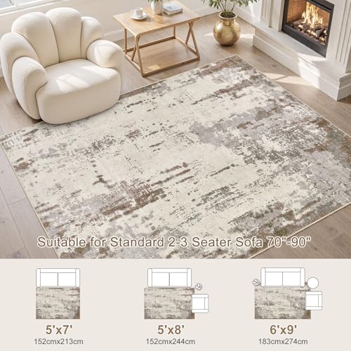 5x7 Area Rug Living Room Rugs (36 Sq Ft)