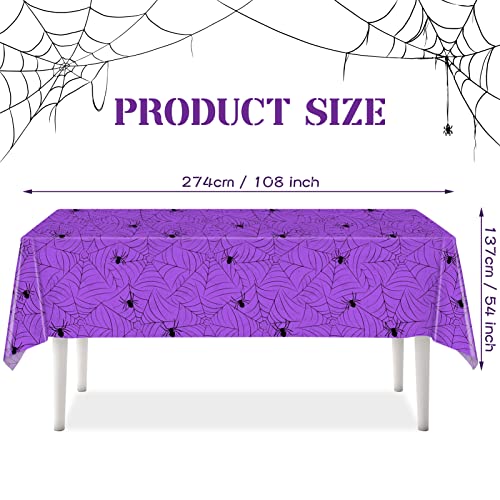 3 Pack Halloween Tablecloth Rectangular Table Halloween Party Decorations (3 Count)