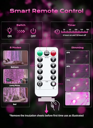 300 LED Fairy Curtain Lights