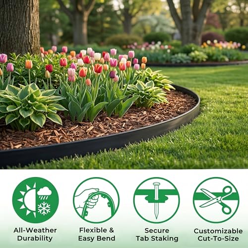 1.5" x40' Landscape Edging Kit with 40 Spikes