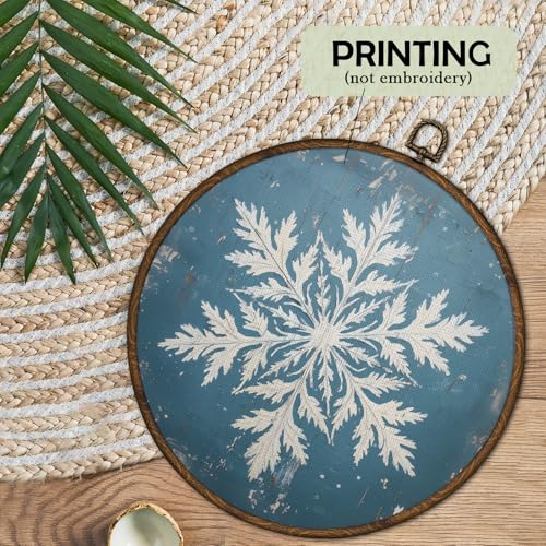 Winter Snowflake Christmas Wall Art Framed