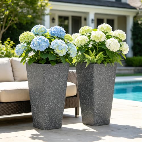 Autodaya 28" Oversized Black Terrazzo (2 Count)