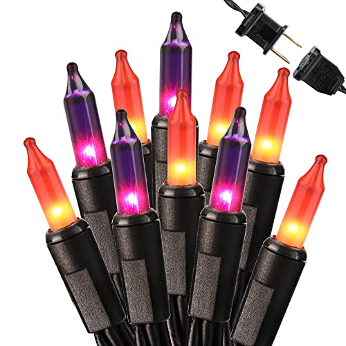 Orange & Purple Halloween String Lights
