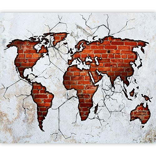 Wall Mural World Map 77x55 in (4 Count)