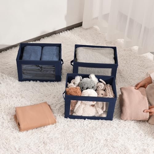 Stackable Storage Bins with Lids (5 Count)