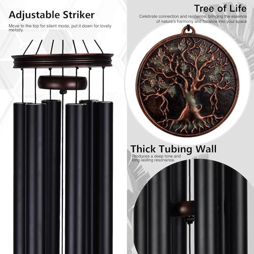Large Wind Chimes for Outside Deep Tone
