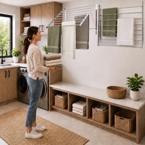 Wall Mounted Clothes Drying Rack