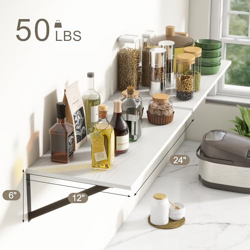 Deep Floating Shelves (2 Count)