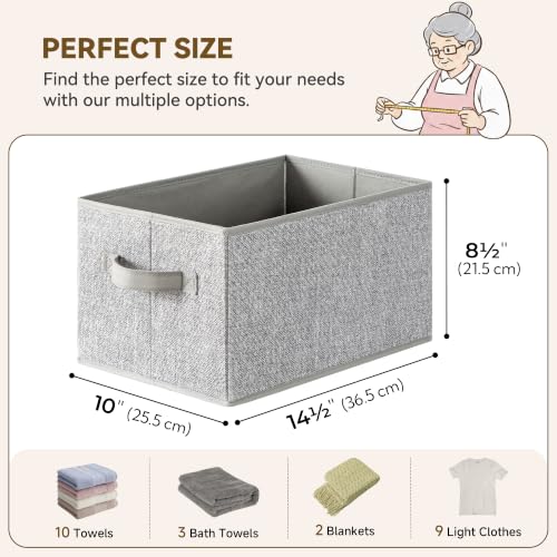 Closet Storage Bins with Handles (3 Count)