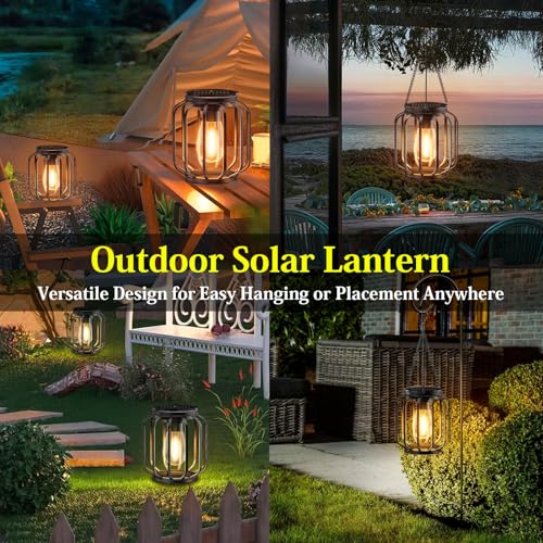 Solar Hanging Lanterns Outdoor (2 Count)