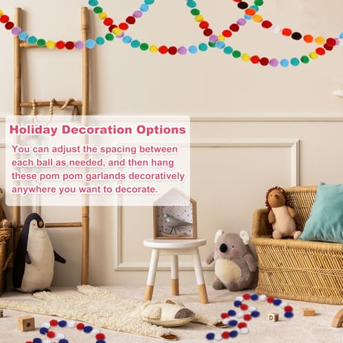 13Ft Pom Pom Garland Decorations