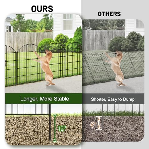 Metal Garden Fence 36 in x 23.3 ft (8388 Sq Ft)