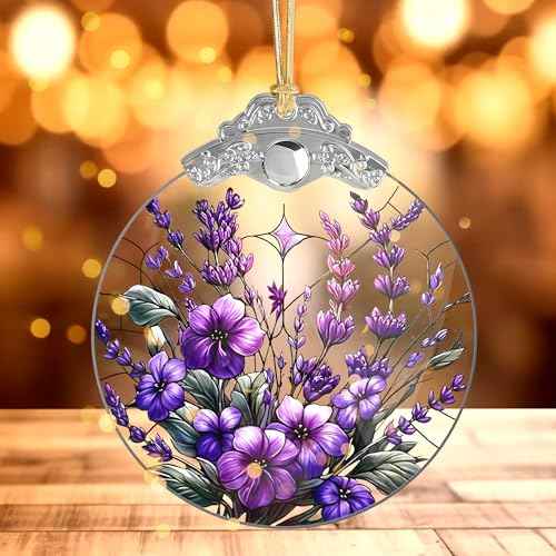 Purple Christmas Ornaments