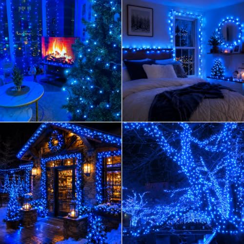 Blue Christmas Lights