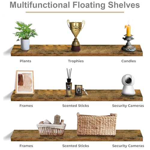 Floating Shelves for Wall Storage (3 Count)