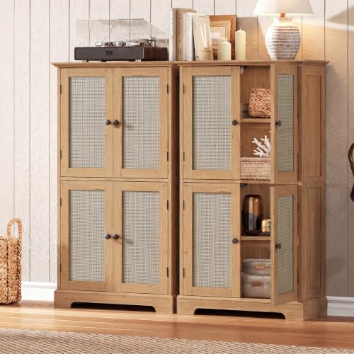 Bathroom Floor Cabinet with Adjustable Shelves