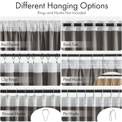 Beige Velvet Pinch Pleat Blackout Curtains W52 X L108 Inches