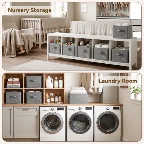 Closet Shelf Baskets with Label (3 Count)