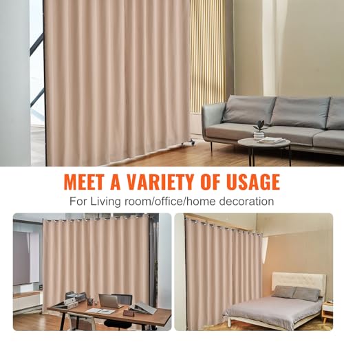 Room Divider Portable Panel Room Divider with Wheels Curtain Divider Stand