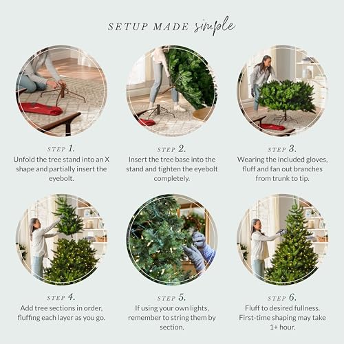 9 ft Unlit Classic Blue Spruce