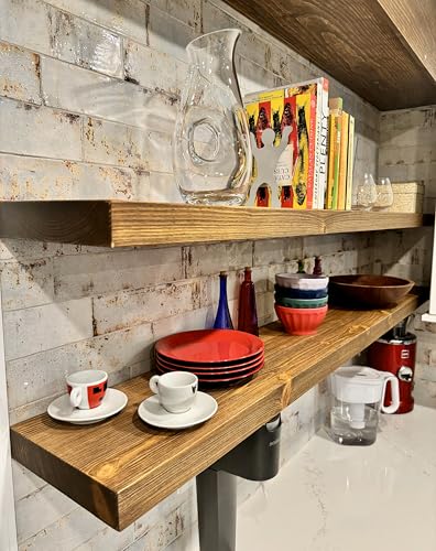 72 inch Wooden Floating Shelves for Wall