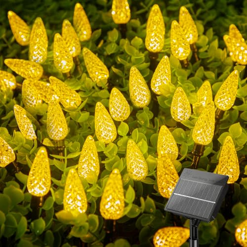 Solar Operated C6 Strawberry String Lights