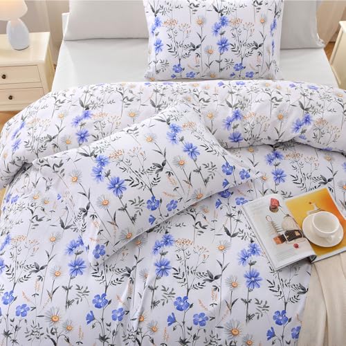 Blossom Blue Bed in a Bag Queen 7 Pieces