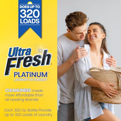 2 Pack Platinum Liquid Laundry Detergent up to 320 Loads (640 Fl Oz)