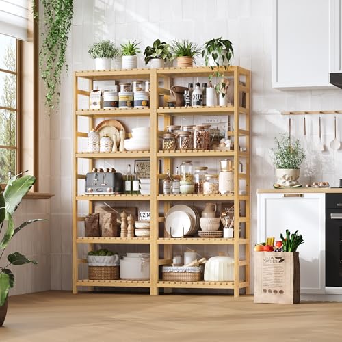 6 Tier Bamboo Shelf (2 Count)