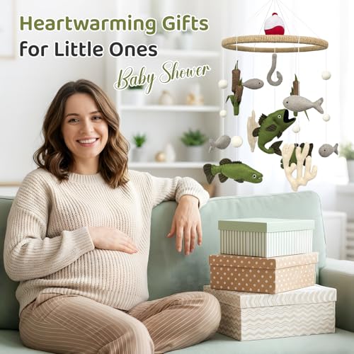 Baby Mobile for Crib Fishing Crib Mobile for Boys Baby Shower Gift
