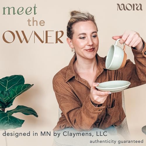 Ceramic Latte Art Mug With Saucer