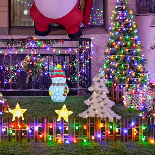 Multicolor 100 LED Globe Christmas Lights Indoor Plug in