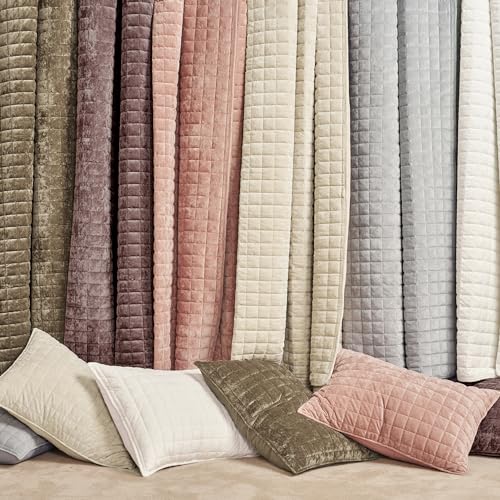 Channel Box Stitch Velvet Quilt Set