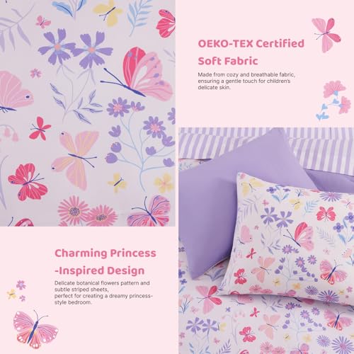 Queen Comforter Set with Sheets for Girls