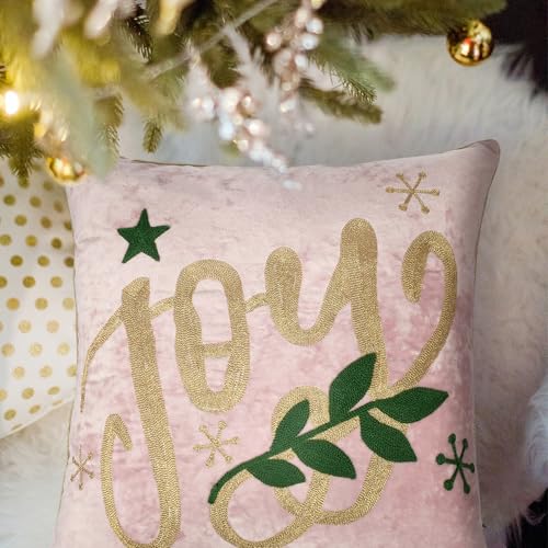 Joy Christmas Pillow Covers 18x18